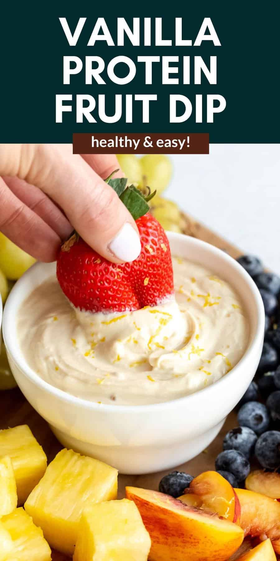 High Protein Yogurt Fruit Dip - Eat With Clarity