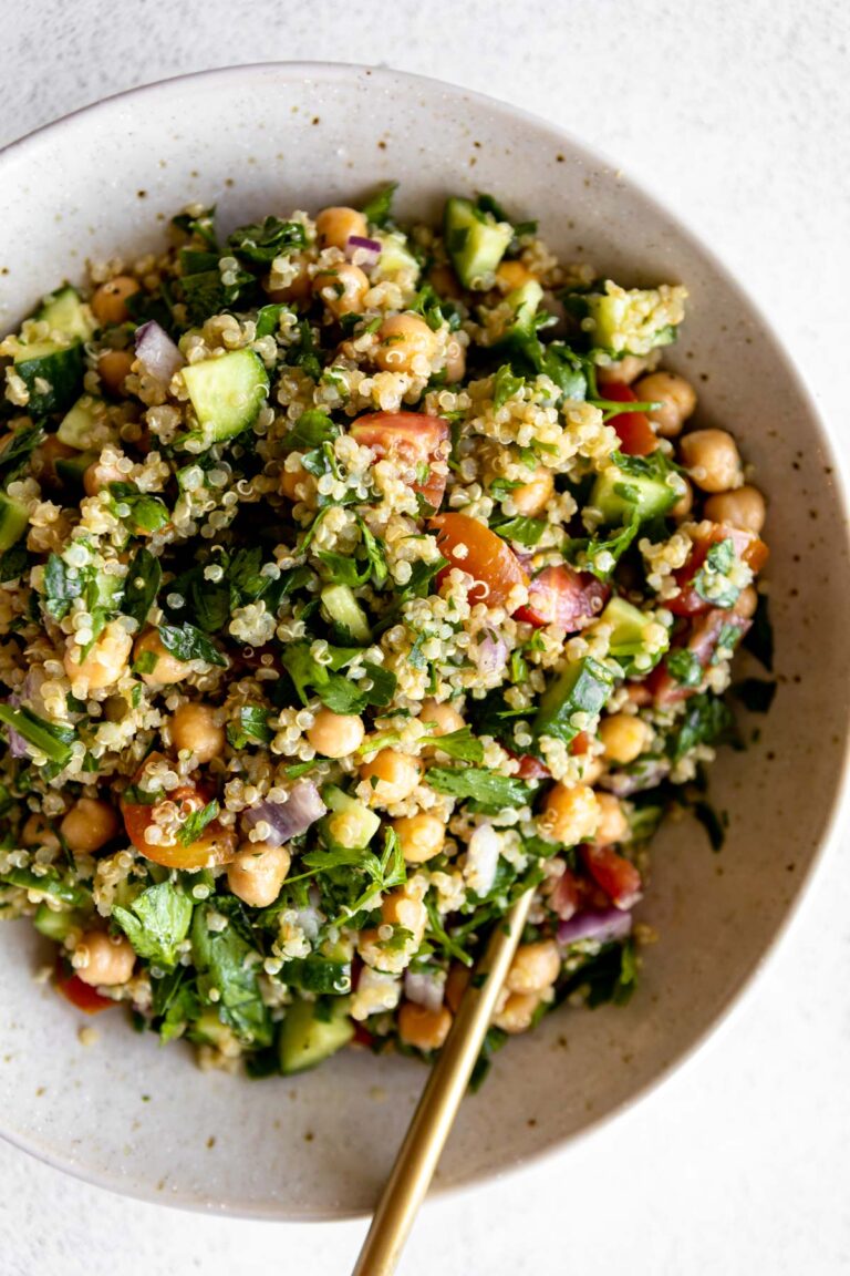 Gluten Free Quinoa Tabbouleh Salad - Eat With Clarity