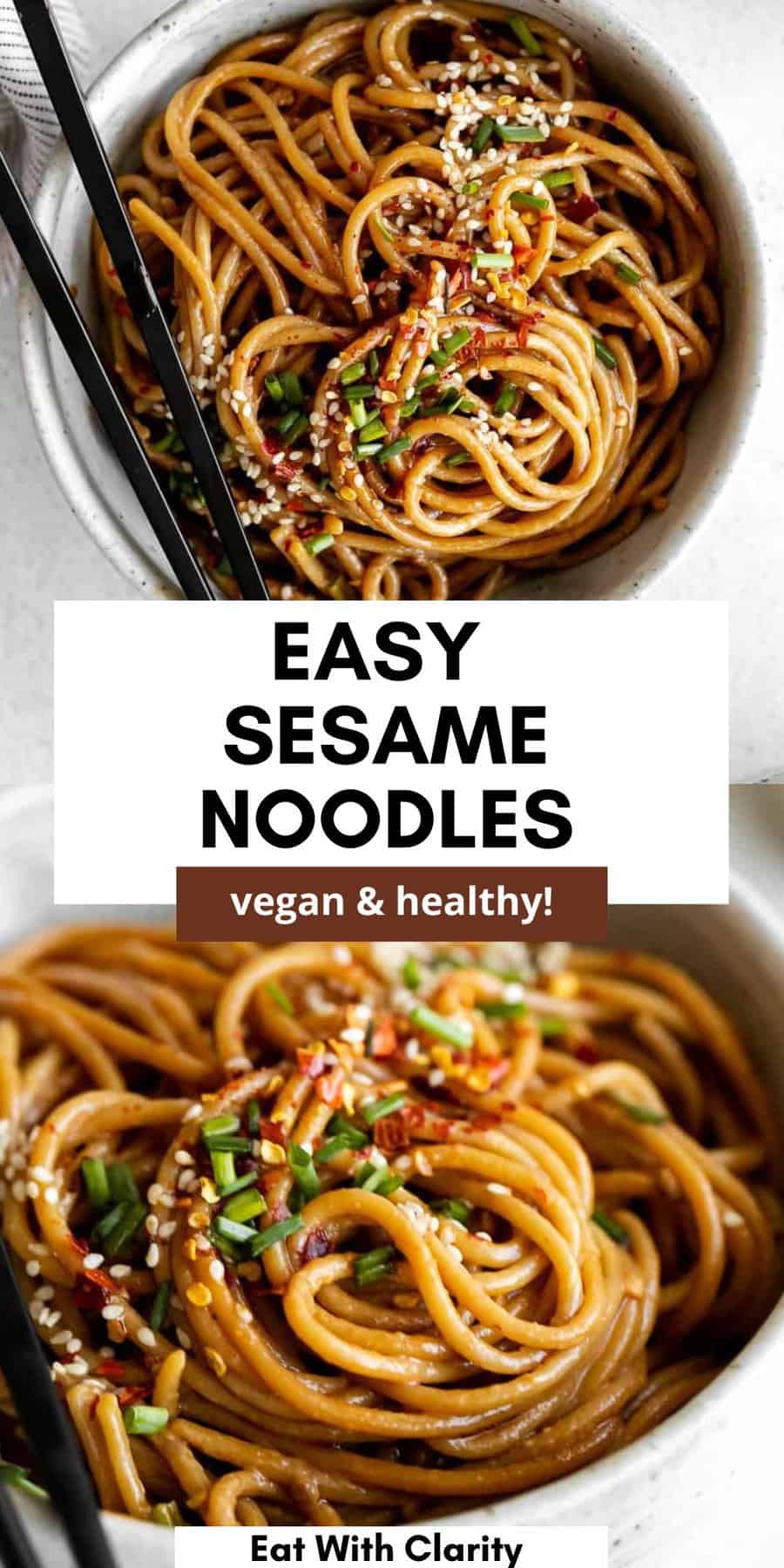 Garlic Sesame Noodles - Eat With Clarity