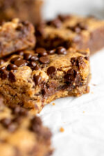 Vegan Chocolate Chip Blondies - Eat With Clarity