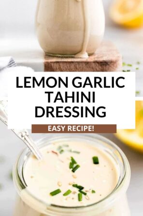 Lemon Garlic Tahini Dressing - Eat With Clarity