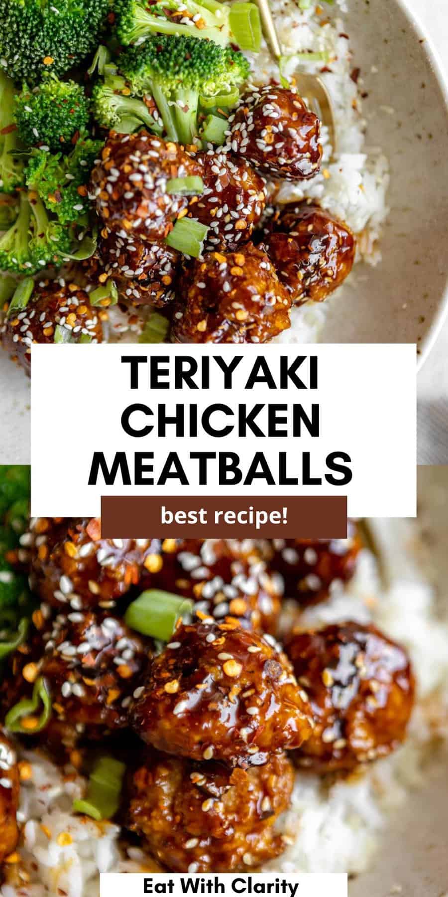 Teriyaki Chicken Meatballs - Eat With Clarity