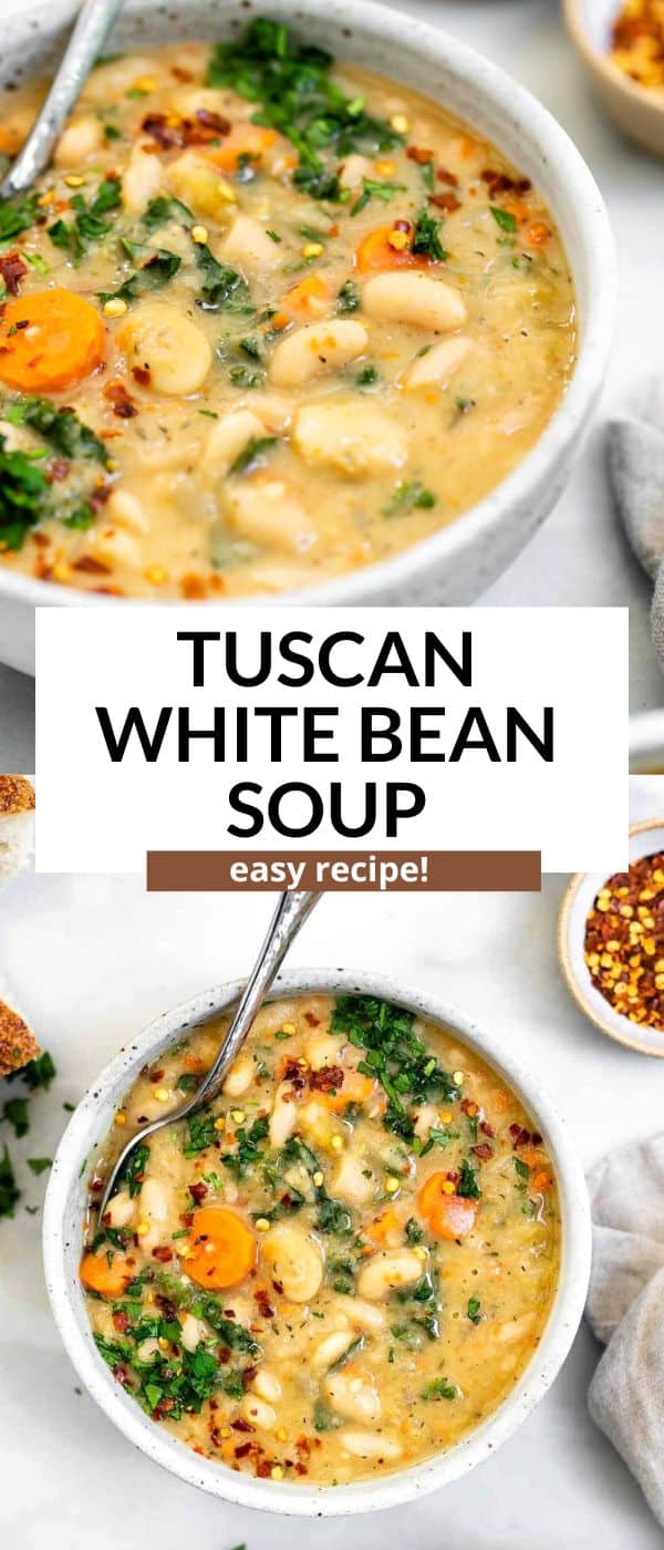 Best Tuscan White Bean Soup - Eat With Clarity