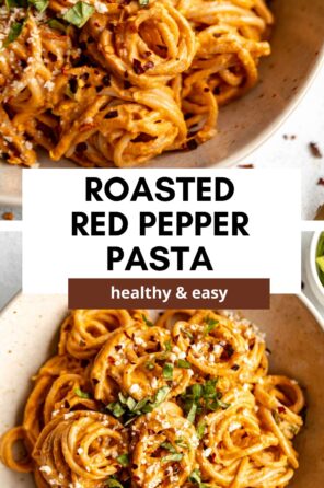Roasted Red Pepper Pasta - Eat With Clarity