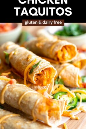 Gluten Free Buffalo Chicken Taquitos - Eat With Clarity