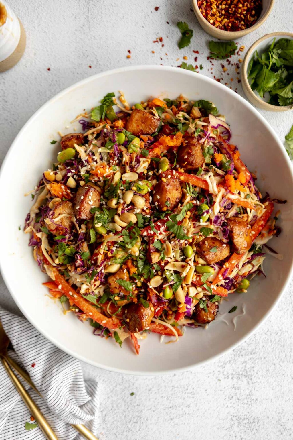 Asian Chicken Crunch Salad - Eat With Clarity