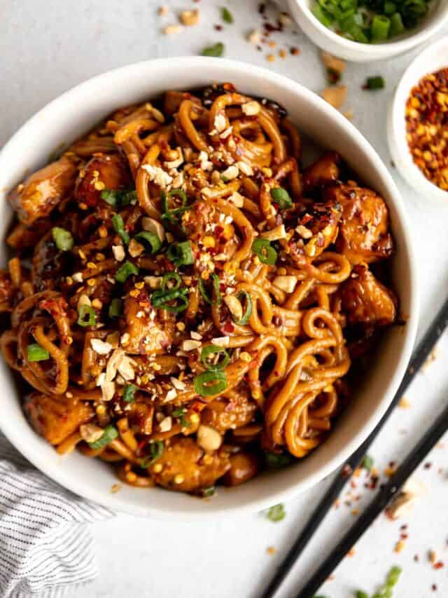 Kung Pao Chicken Noodles