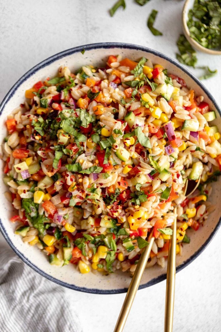 Gluten Free Orzo Pasta Salad - Eat With Clarity