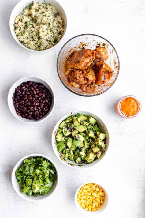 Cilantro Lime Chicken Bowls - Eat With Clarity