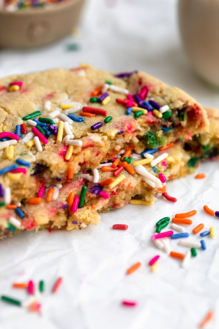 Giant Funfetti Sugar Cookie - Eat With Clarity