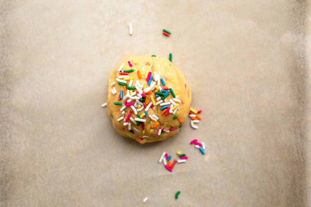 Giant Funfetti Sugar Cookie - Eat With Clarity
