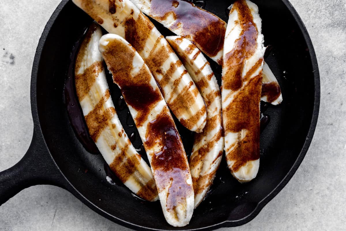 sauce drizzled on top of the fruit