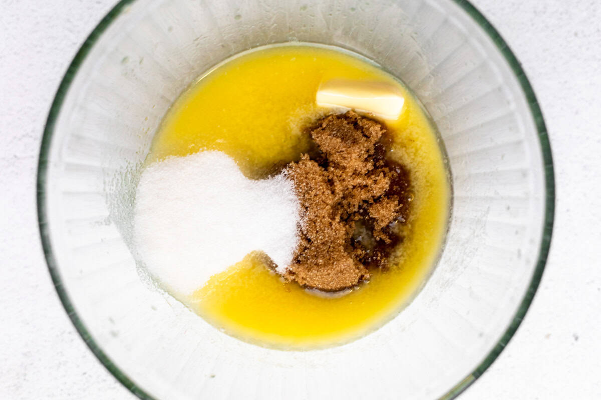 wet ingredients in a bowl