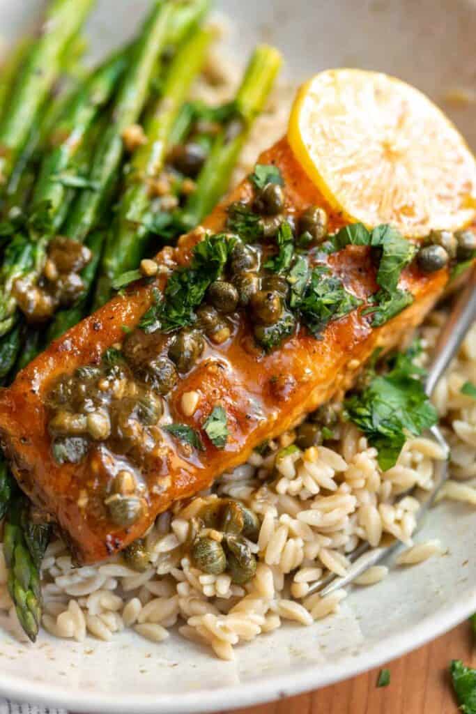 gluten free salmon piccata