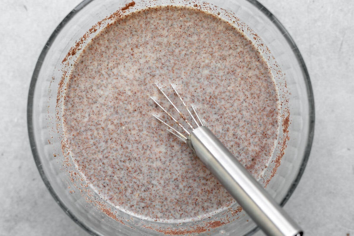 ingredients in a bowl before soaking