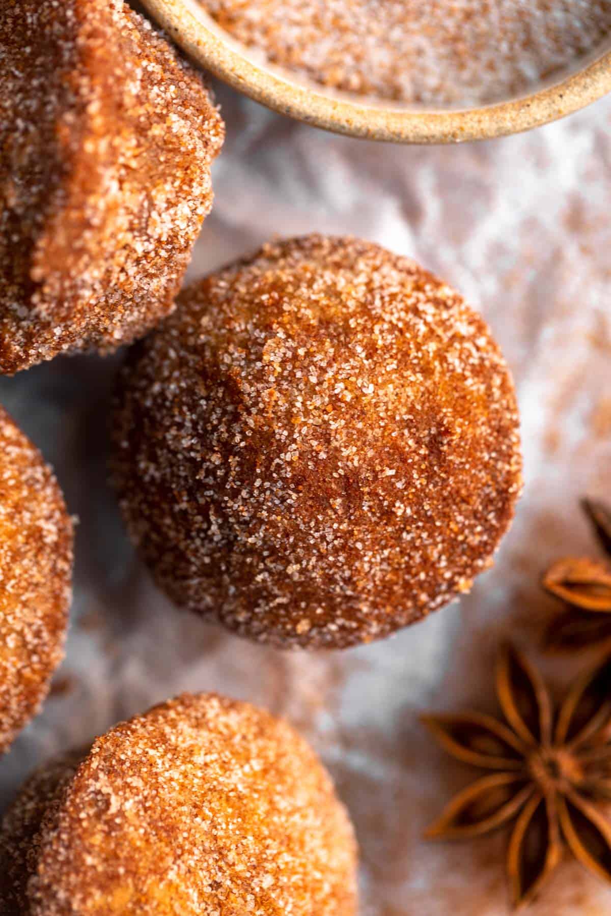 banana mini muffins with cinnamon sugar coating
