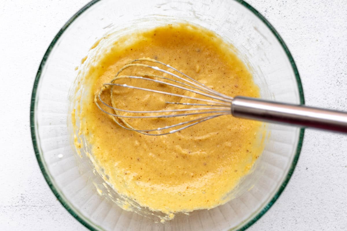 wet ingredients in a bowl