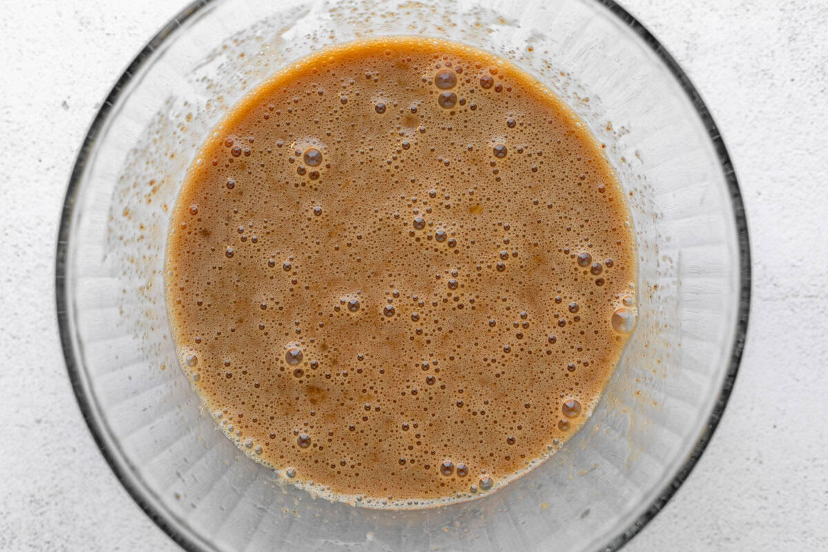 wet ingredients in a bowl