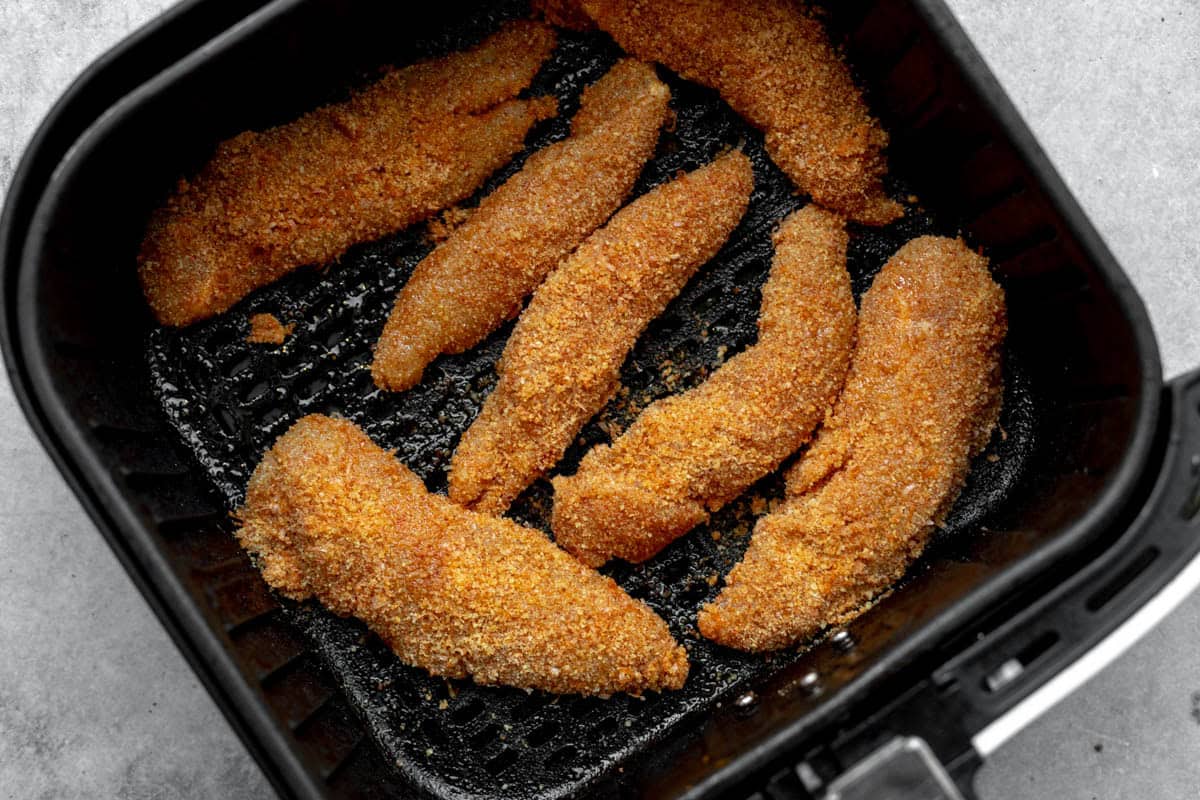 strips in the air fryer before cooking