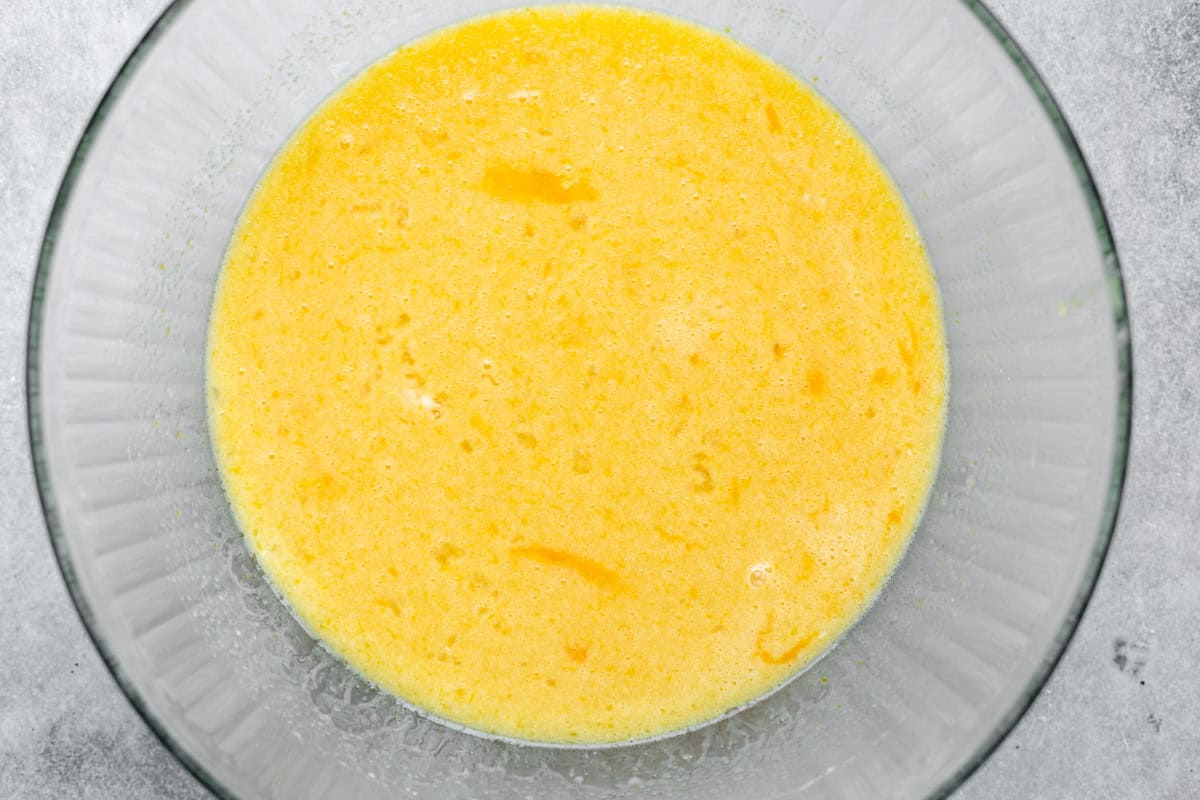 wet ingredients in a bowl