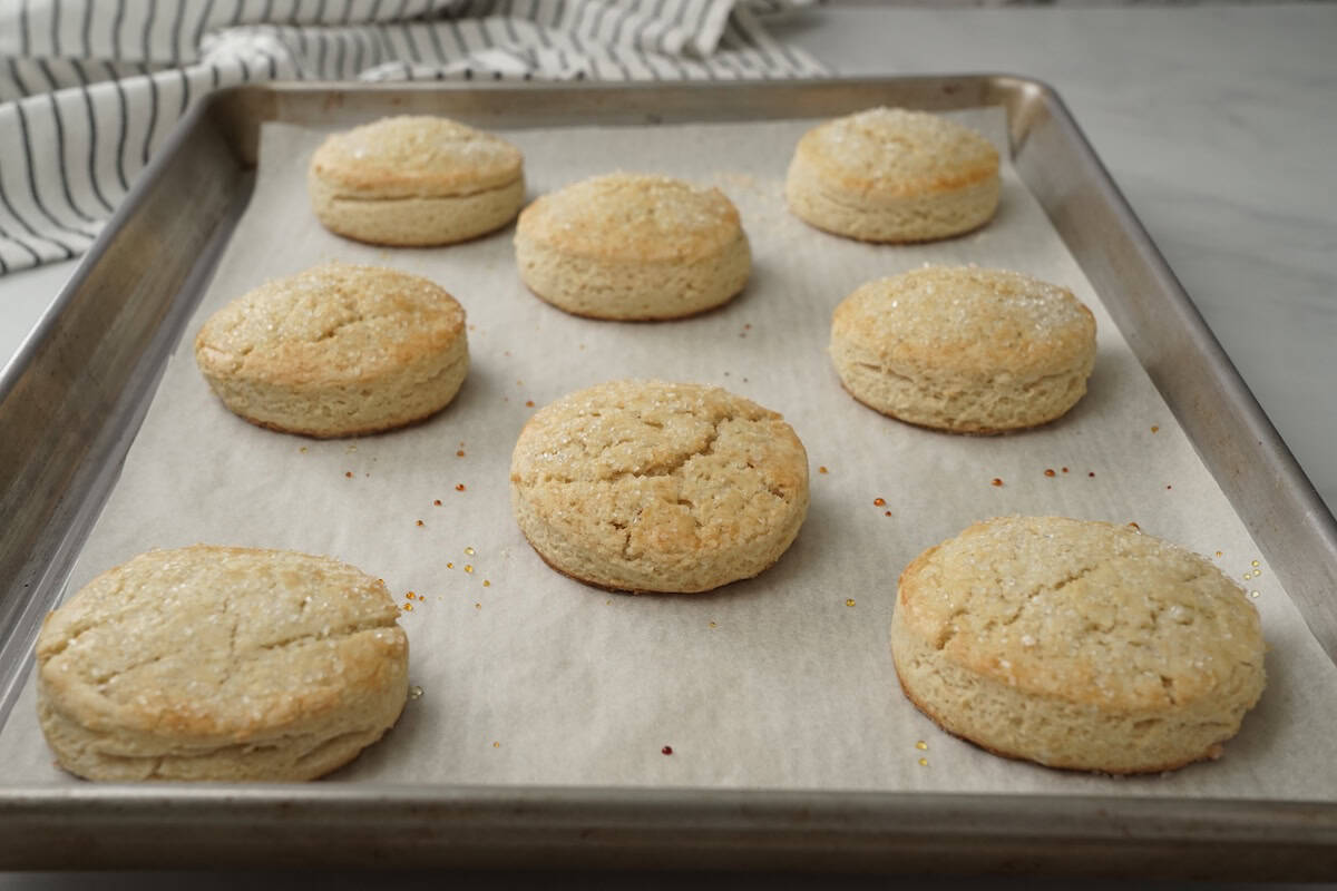 shortbread after baking