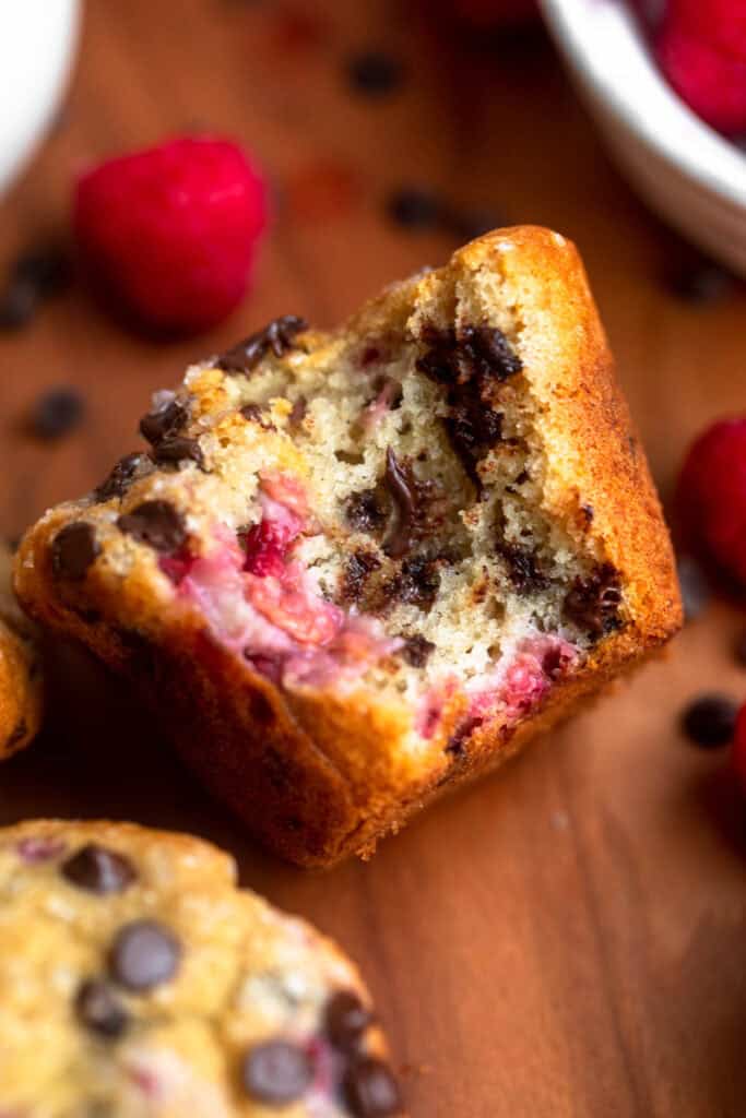 Chocolate Chip Raspberry Muffins - Eat With Clarity