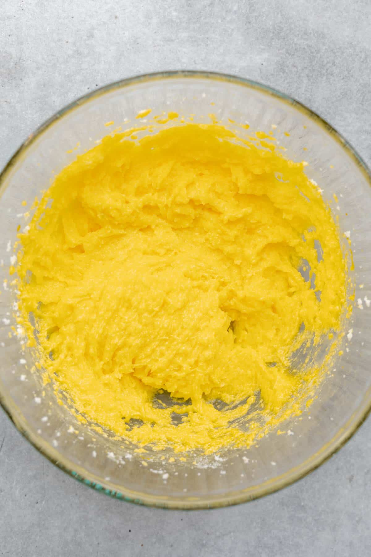 wet ingredients in a glass bowl