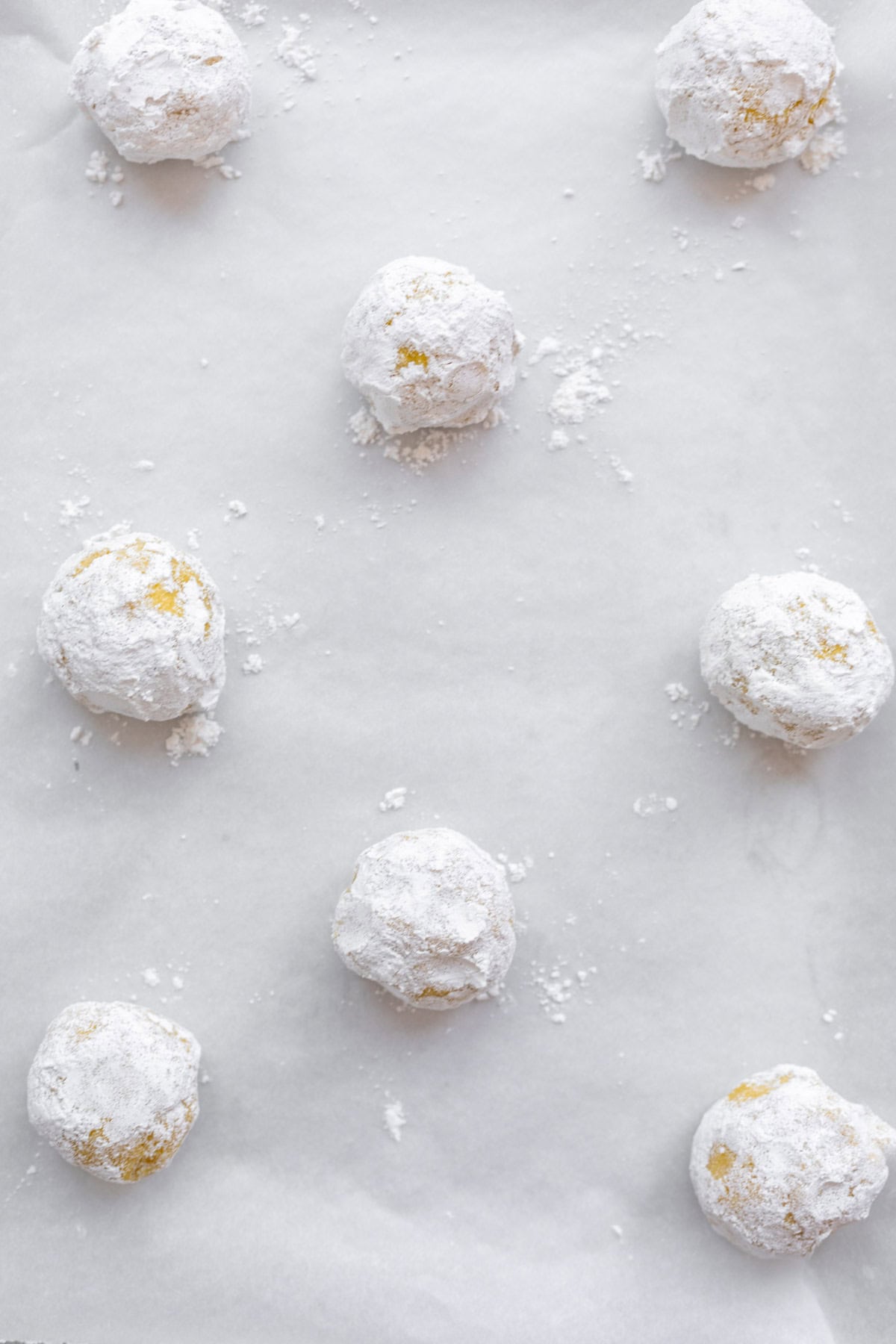 dough balls before baking