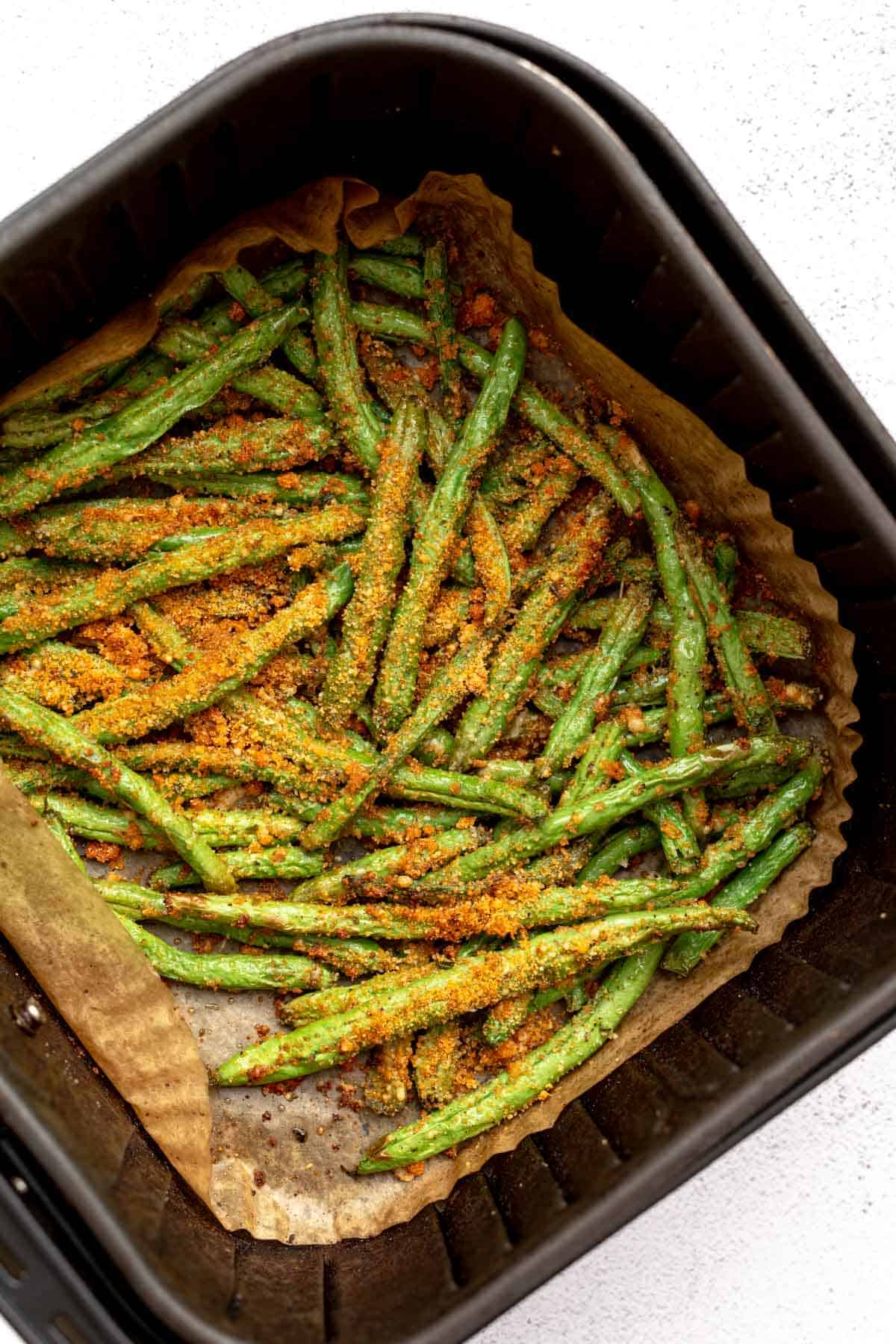 beans in the air fryer after cooking