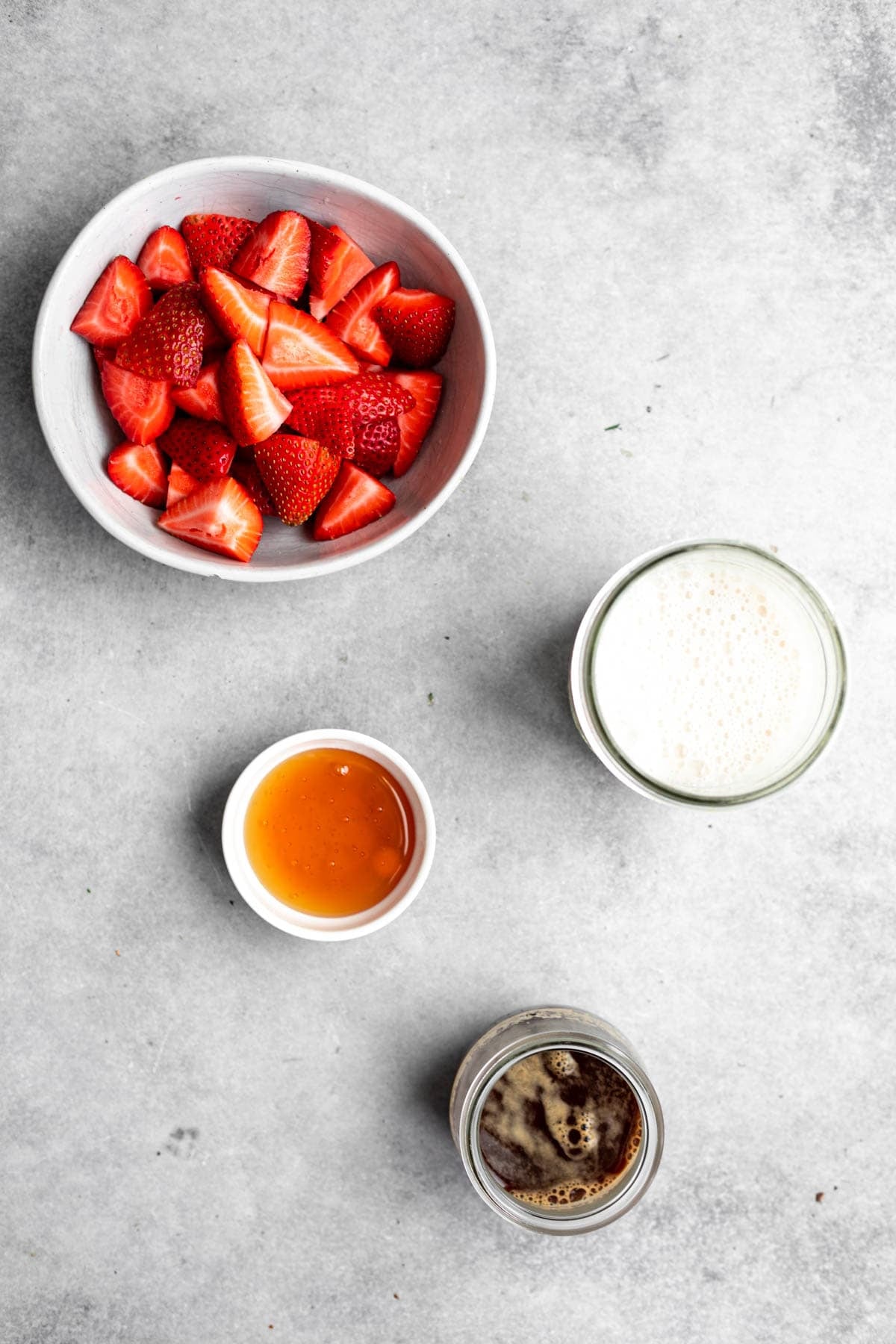ingredients in bowls