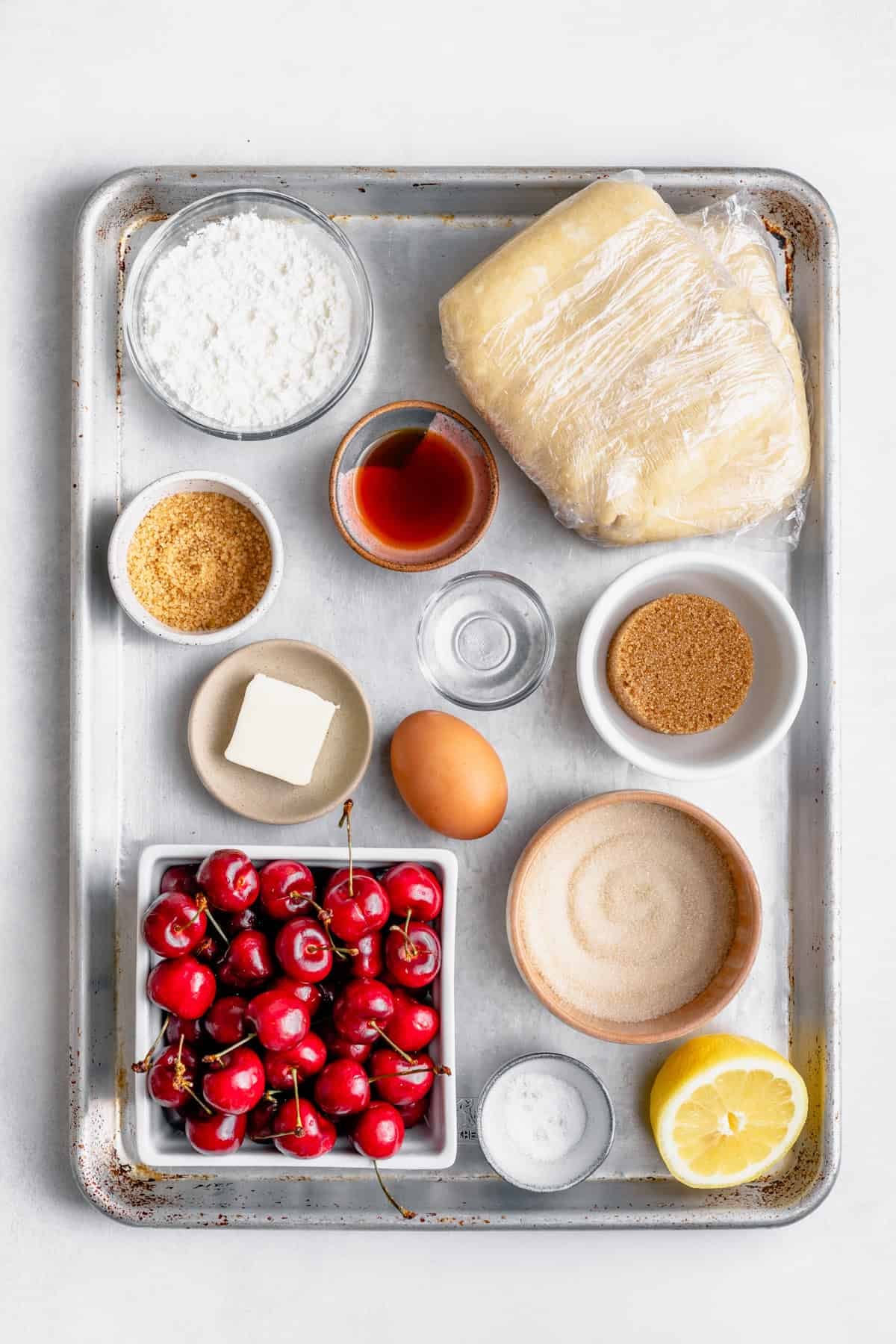 ingredients in bowls 