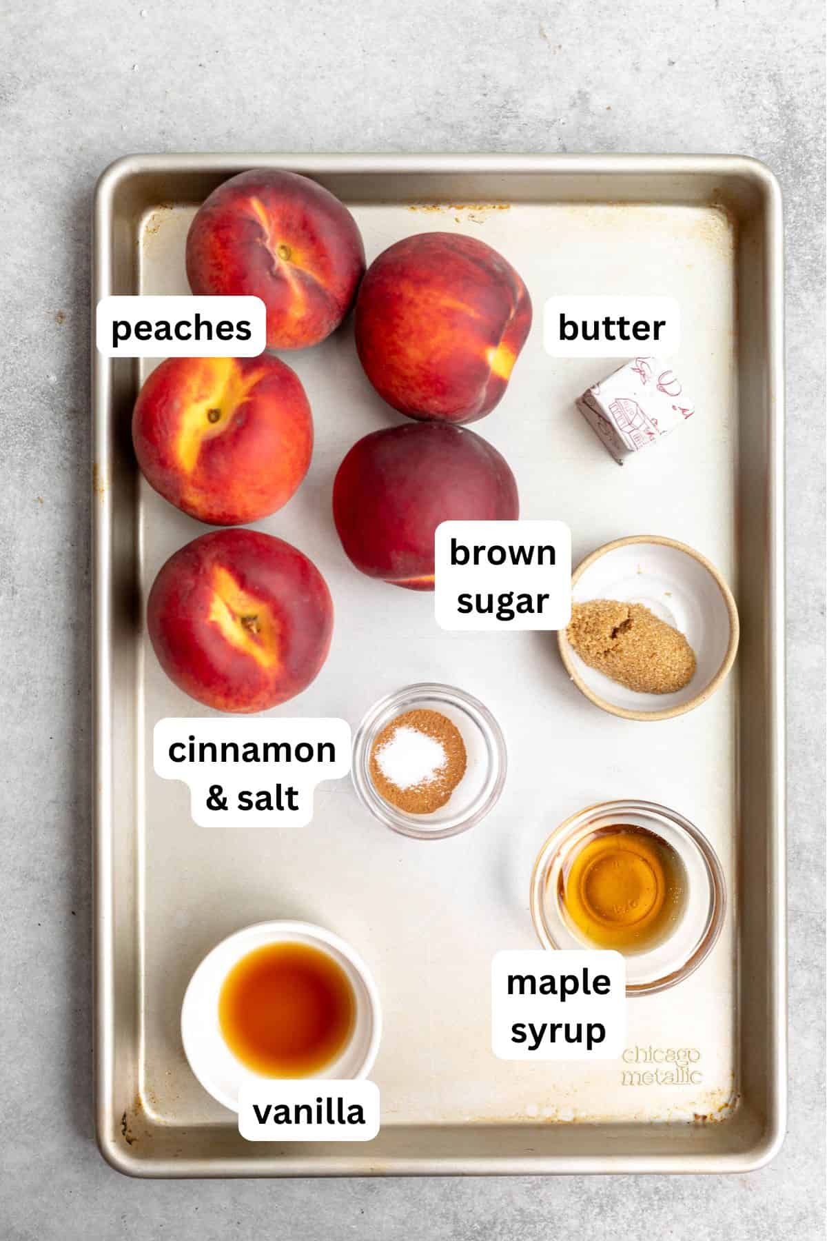 ingredients in bowls with labels