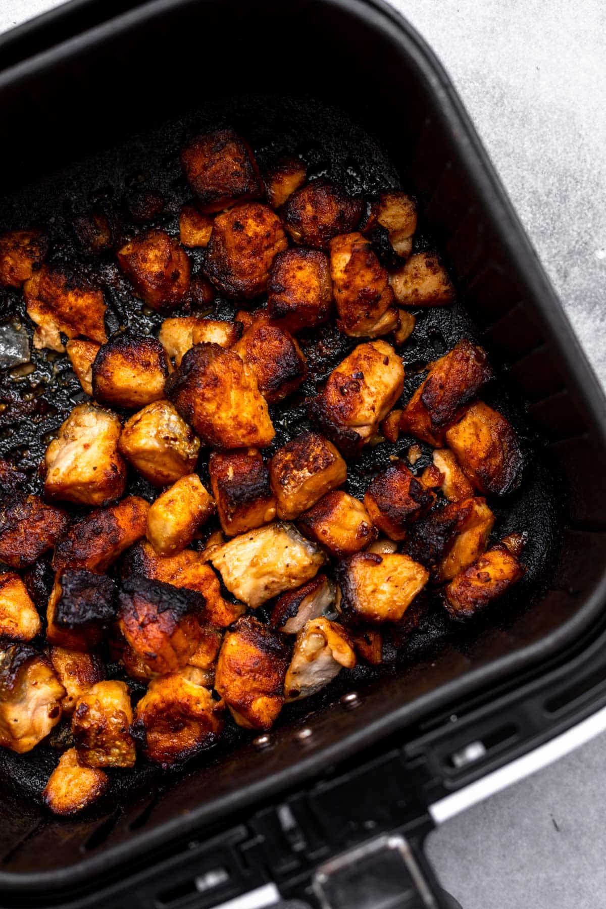 cooked fish with crispy bits