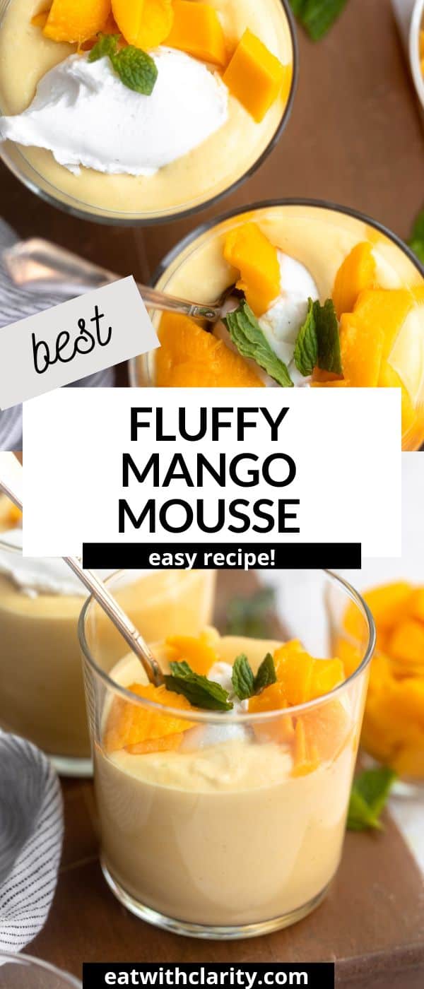 Easy Mango Mousse - Eat With Clarity