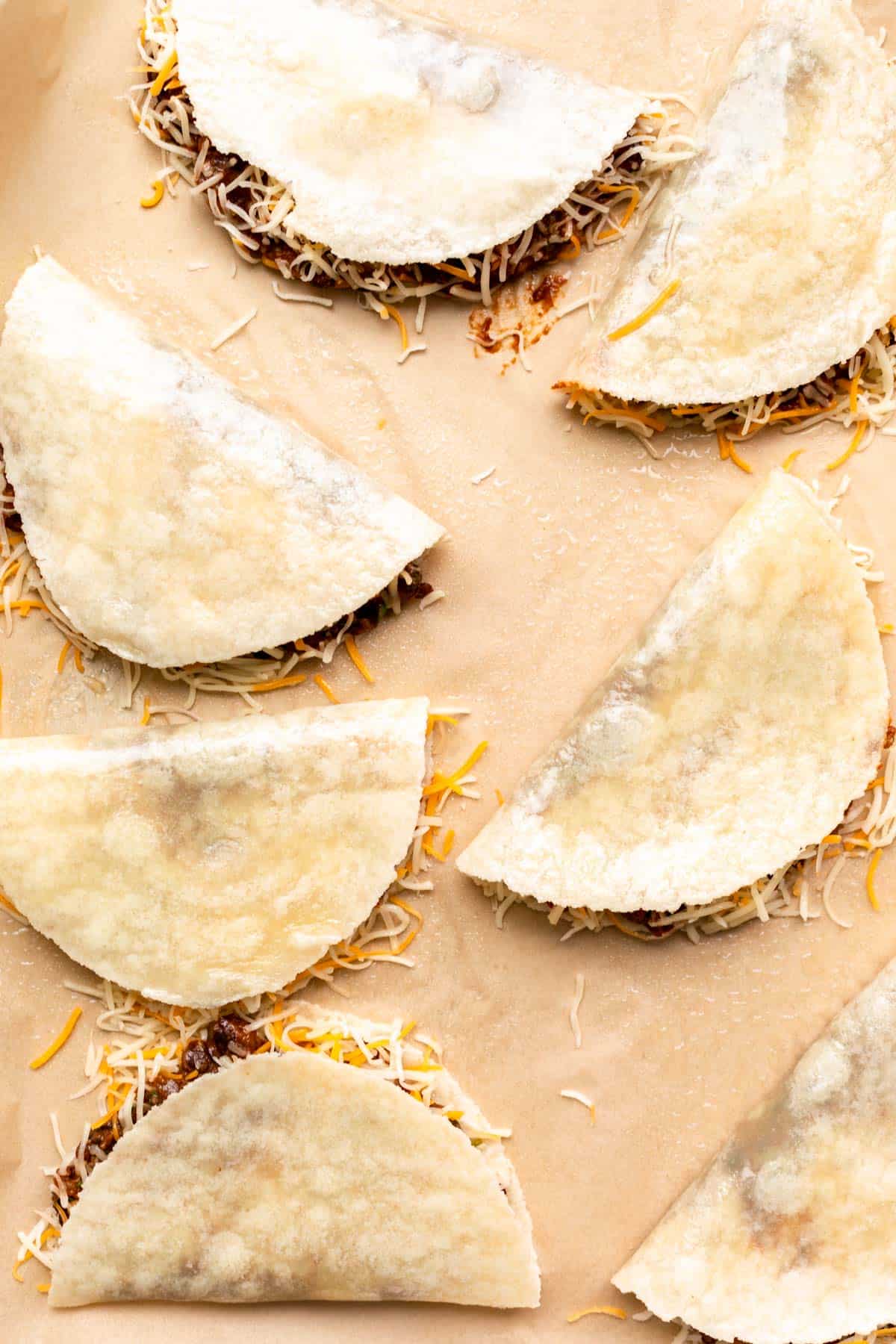 processed of folding the tortillas