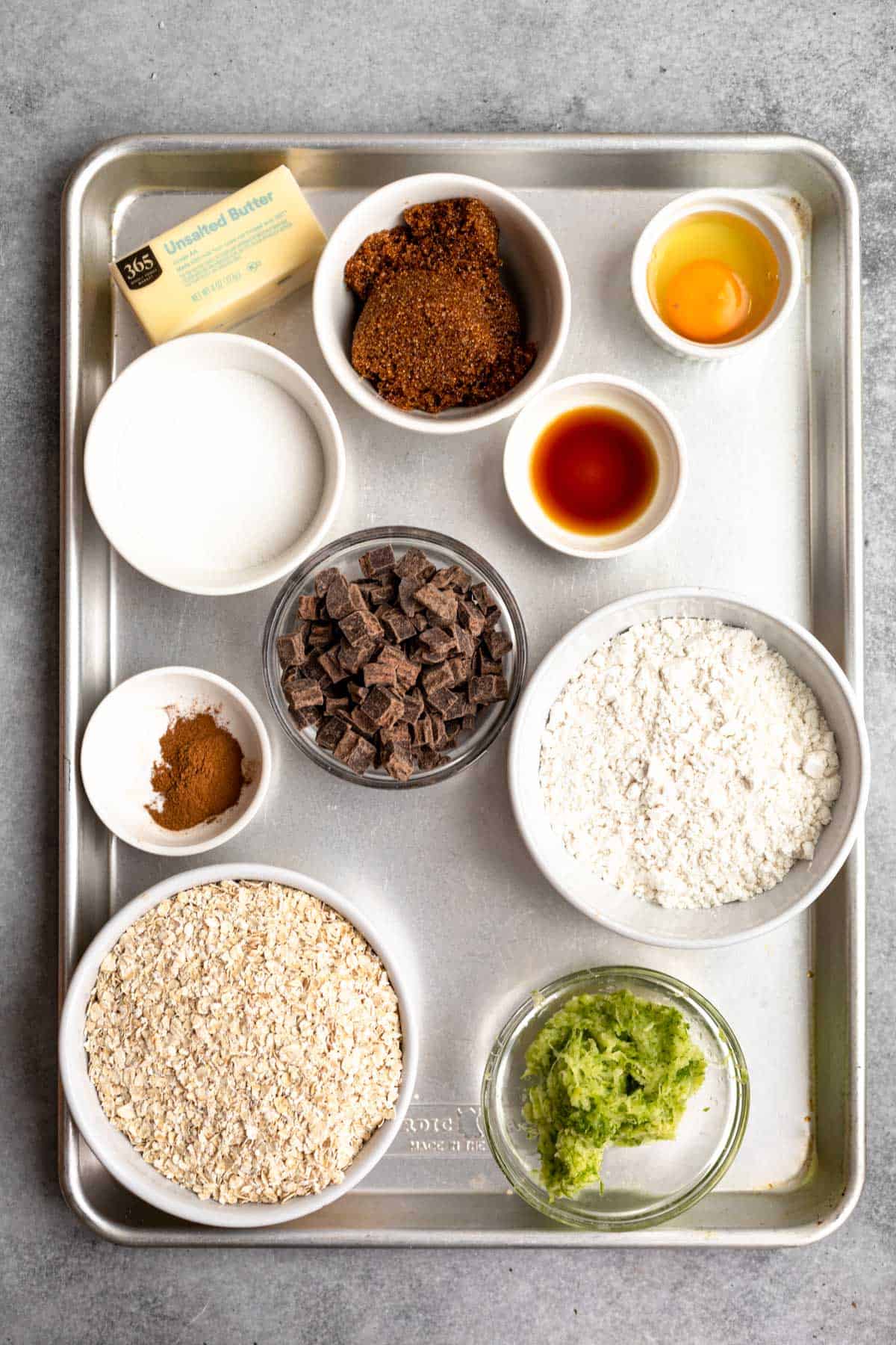 ingredients for the recipe in bowls