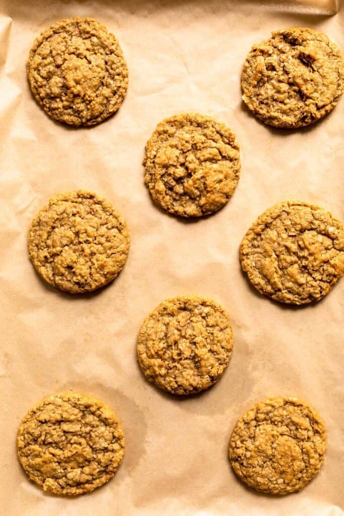 cookies after coming out of the oven