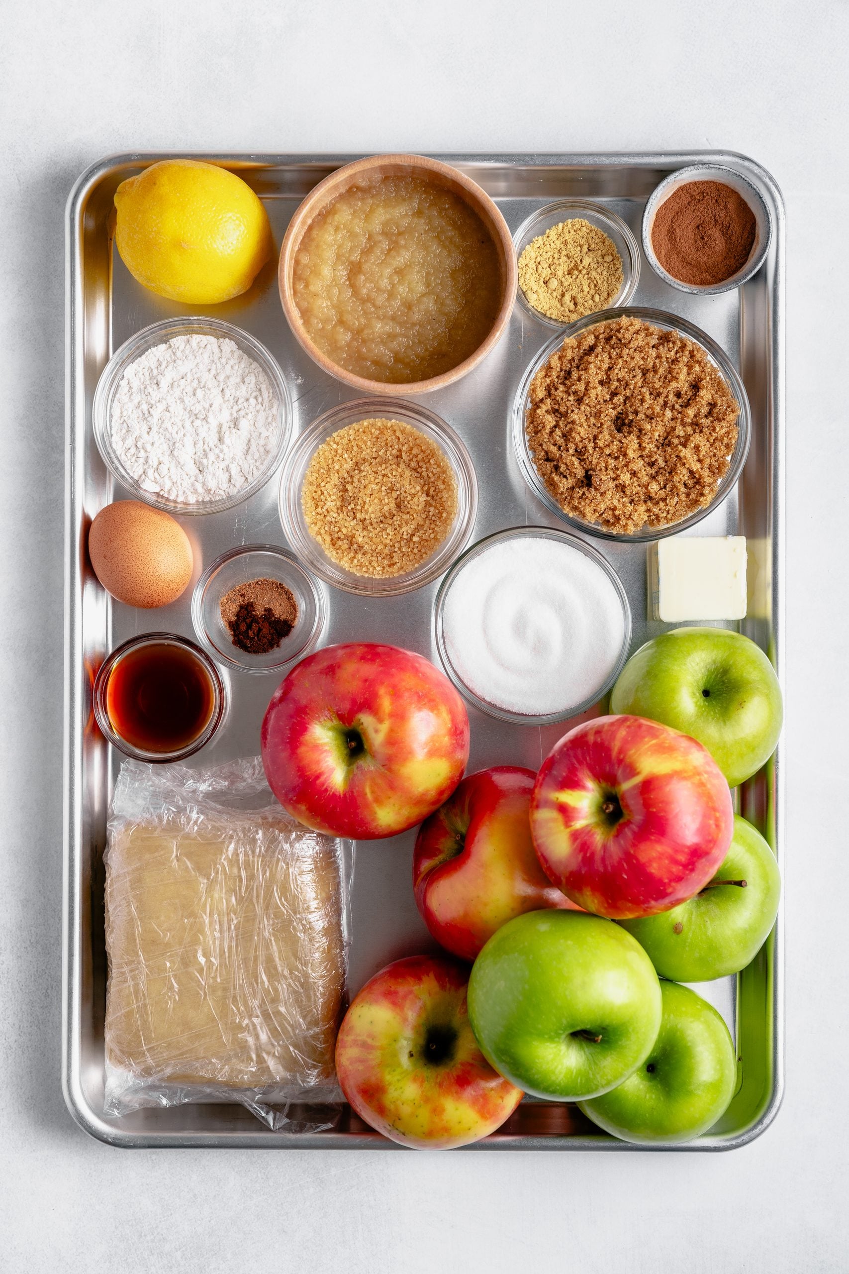 ingredients in bowls