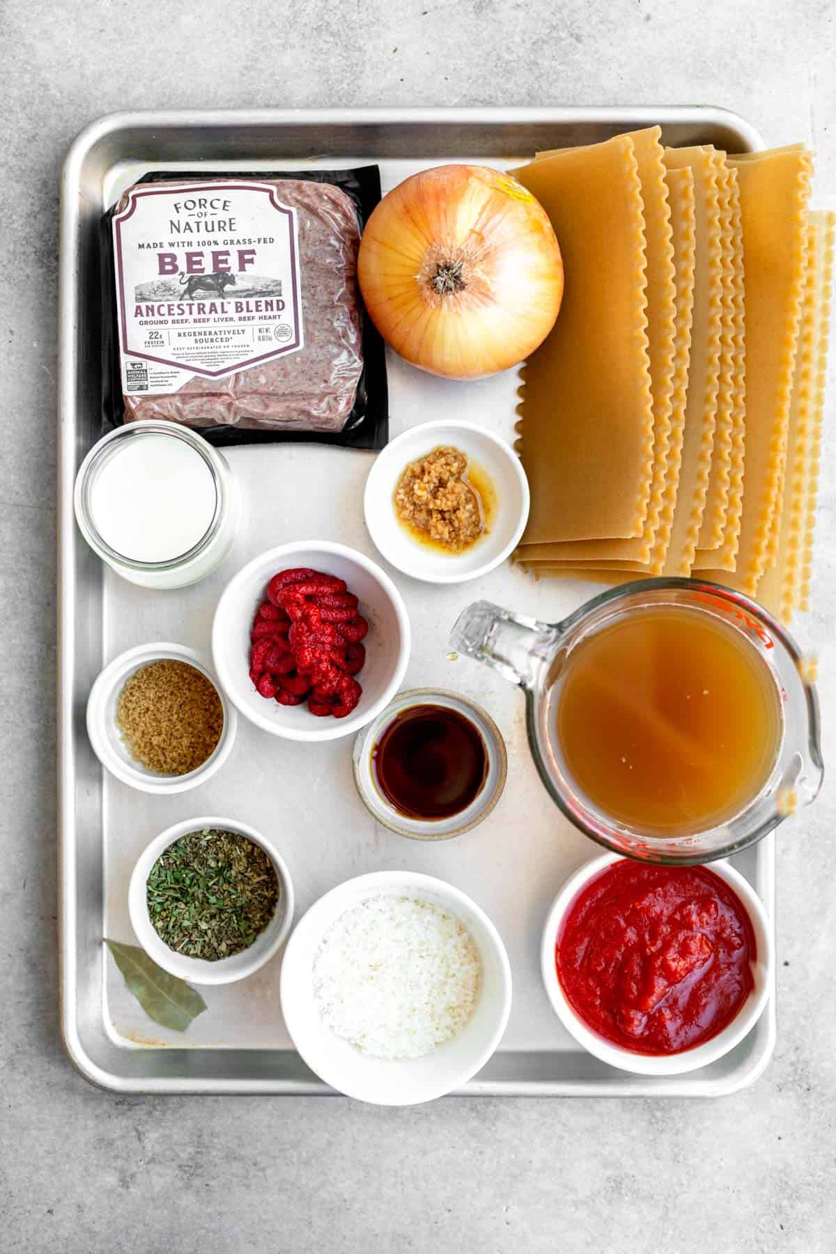 ingredients for the recipe in bowls